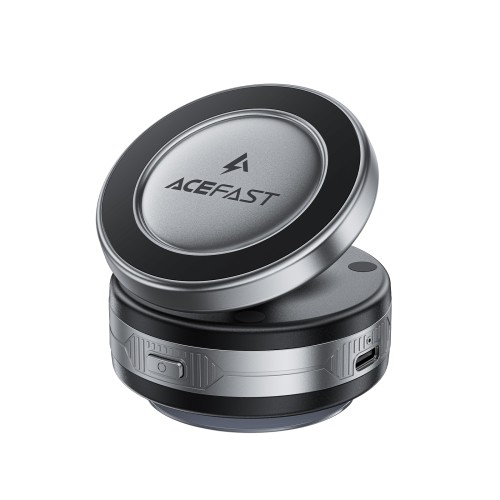 Автотримач для телефона з БЗП ACEFAST E29 electric Suction cup magnetic wireless charging holder Metal Gray