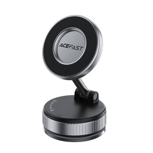 Автотримач для телефона ACEFAST E28 manual suction cup magnetic Phone holder, Metal Gray