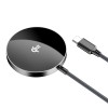 Бездротовий зарядний пристрій ACEFAST E24 QI2 desktop magnetic wireless charger with cable, Metal Gray