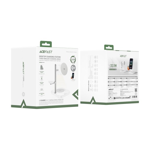 Бездротовий зарядний пристрій ACEFAST E39 desktop 4-in-1 wireless charging holder White