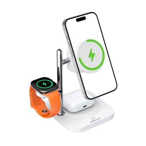 Бездротовий зарядний пристрій ACEFAST E39 desktop 4-in-1 wireless charging holder White