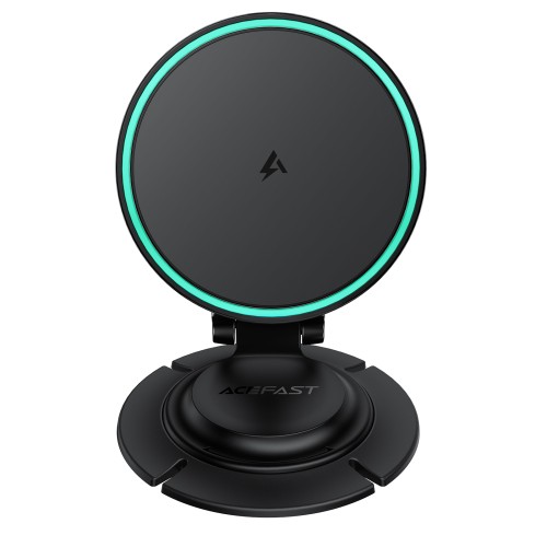 Автотримач для телефона з БЗП ACEFAST D65 magnetic folding wireless charging car holder Black