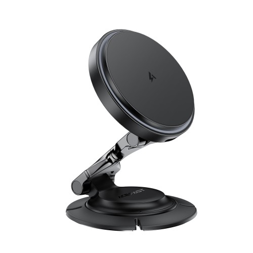Автотримач для телефона з БЗП ACEFAST D65 magnetic folding wireless charging car holder Black