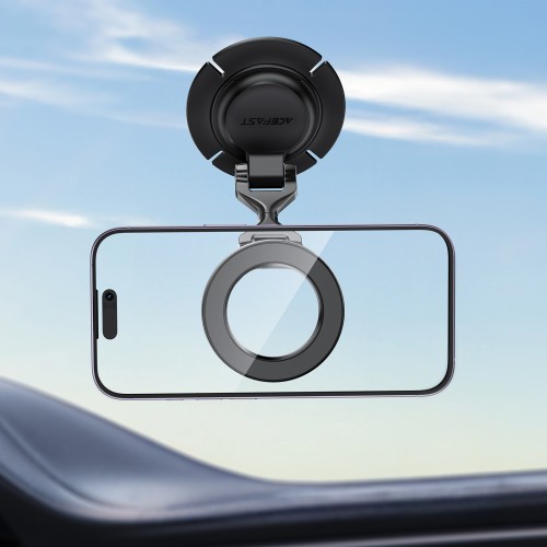 Автотримач для телефона з БЗП ACEFAST D65 magnetic folding wireless charging car holder Black