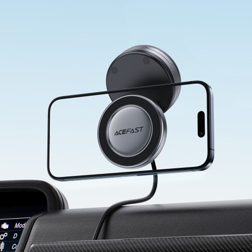 Автотримач для телефона ACEFAST E30 Electric Suction cup magnetic Phone holder, Metal Gray