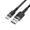 Кабель ACEFAST C22-04, USB to Type-C, 3A, 1.2m, Nylon Braid, Aluminum Alloy + TPE connectors, Black