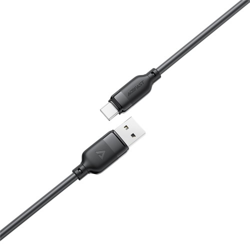 Кабель ACEFAST C16-04, USB to Type-C, 3A, 1.2m ,TPE, TPU connectors, Black