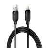 Кабель ACEFAST C16-06, USB to iP, 2.4A, 2m, TPE, TPU connectors, Black