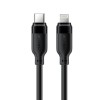 Кабель ACEFAST C16-05, USB to iP, 30W, 2m,TPU, TPU connectors, Black