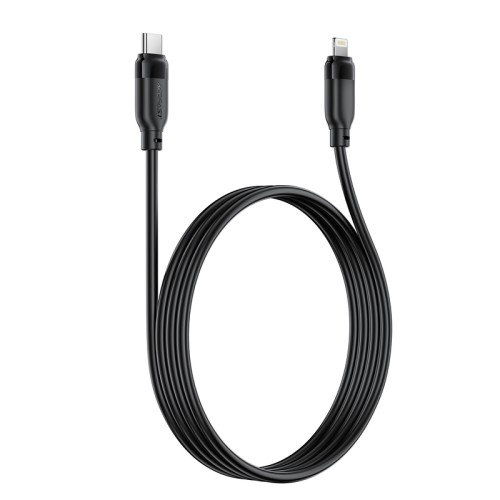 Кабель ACEFAST C16-05, USB to iP, 30W, 2m,TPU, TPU connectors, Black