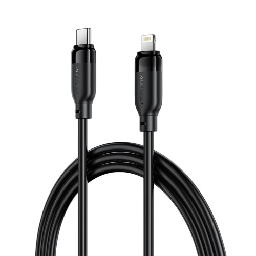 Кабель ACEFAST C16-05, USB to iP, 30W, 2m,TPU, TPU connectors, Black