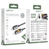 Кабель ACEFAST C21-03, Type-C to Type-C, 60W, 1.2m, Nylon, Aluminum Alloy connectors, Black