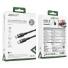 Кабель ACEFAST C22-03, Type-C to Type-C, 60W, 3A, 1.2m, Nylon Braid, Aluminum Alloy + TPE connectors, Black