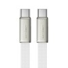 Кабель ACEFAST C24-03, Type-C to Type-C, 60W, 3A, 1.2m, Braided wire, Zinc alloy + TPE connectors, White