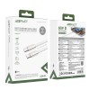 Кабель ACEFAST C24-03, Type-C to Type-C, 60W, 3A, 1.2m, Braided wire, Zinc alloy + TPE connectors, White