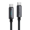 Кабель ACEFAST C19-03, Type-C to Type-C, 60W, 1.2m, Nylon Braid, Aluminum Alloy connectors, Black