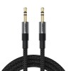Аудіокабель ACEFAST J10 3.5mm male to 3.5mm male, nylon braid, 1m, Black