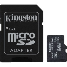 microSDHC (UHS-1 U3) Kingston Industrial 8Gb class 10 V30 А1 (adapter SD)