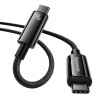 Кабель Baseus Tungsten Gold Fast Charging Data Cable Type-C to Type-C 240W 3m Black