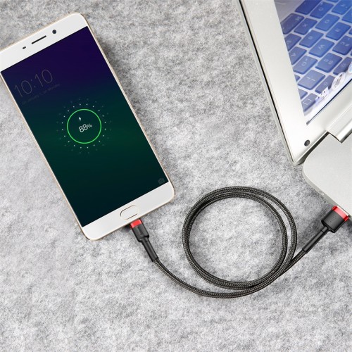 Кабель Baseus cafule Cable USB For Micro 2A 3m Red+Black