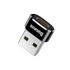 Адаптер Baseus USB Male To Type-C Female Adapter Converter Black