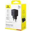 Мережевий зарядний пристрій Baseus Palm Fast Charger C+U 20W EU Cluster Black