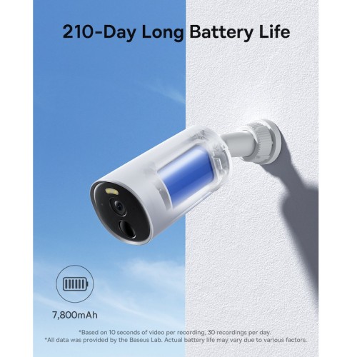 Додаткова IP-камера відеоспостереження Baseus Security B1 Outdoor Camera 2K White