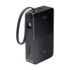 Зовнішній акумулятор Baseus EnerFill FC51 Bipow 2 Pro Digital Display Power Bank with Built-in Cable 20000mAh 22.5W Cosmic Black