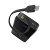 Зовнішній акумулятор Baseus EnerFill FC51 Bipow 2 Pro Digital Display Power Bank with Built-in Cable 20000mAh 22.5W Cosmic Black