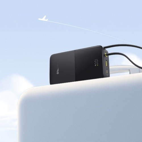 Зовнішній акумулятор Baseus EnerFill FC51 Bipow 2 Pro Digital Display Power Bank with Built-in Cable 20000mAh 22.5W Cosmic Black