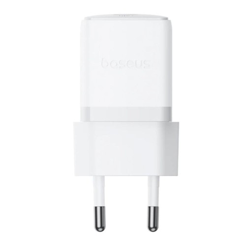 Мережевий зарядний пристрій з кабелем Baseus Palm Fast Charger 1C 20W EU Moon White set USB-C to iP 20W 1m