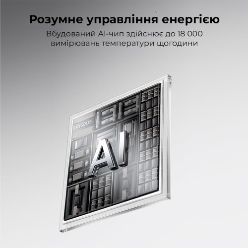 Зовнішній акумулятор Baseus EnerFill FC11 Digital Display Power Bank with Dual Built-in Cables 20000mAh 22.5W Cosmic Black