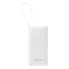 Зовнішній акумулятор Baseus Bipow 2 Digital Display Power Bank With Built-in USB-C Cable 20000mah 20W Moon White