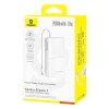 Зовнішній акумулятор Baseus Bipow 2 Digital Display Power Bank With Built-in USB-C Cable 20000mah 20W Moon White
