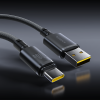 Кабель Baseus New Braided Fast Charging Cable USB-A to USB-C 100W/7.5W 1m Cosmic Black