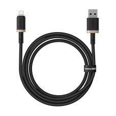 Кабель Baseus Dura Series Fast Charging Cable USB to iP 2.4A 1m Gold+Black