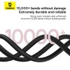 Кабель Baseus Dura Series Fast Charging Cable USB to iP 2.4A 1m Red+Black