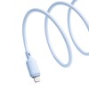 Кабель Baseus Silky Series Fast Charging Cable USB to iP 2.4A 1m Galaxy Blue