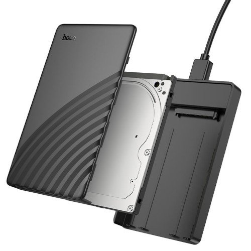 Зовнішня кишеня для накопичувача HOCO HB46 USB3.0 2.5-inch SATA hard drive enclosure Black