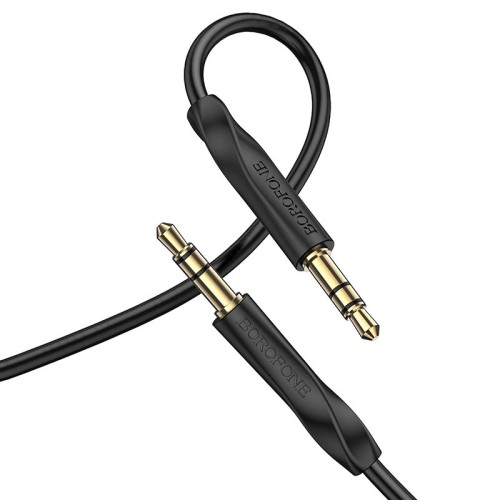 Аудіокабель BOROFONE BL16 3.5mm male to 3.5mm male, PVC, 1m, Black