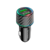 Автомобільний зарядний пристрій BOROFONE BZ21A Brilliant 36W dual port QC3.0 car charger Black