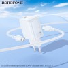 Мережевий зарядний пристрій з кабелем BOROFONE BN28 Fuente single port PD30W charger set (C to C) (EU) White