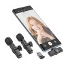 Бездротова мікрофонна система BOROFONE BFK12 Trophy lavalier dual-mic (iP/Type-C) Black