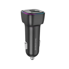 Автомобільний зарядний пристрій BOROFONE BZ28A Trophie PD30W+QC3.0 car charger Black