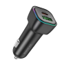 Автомобільний зарядний пристрій BOROFONE BZ28A Trophie PD30W+QC3.0 car charger Black