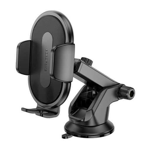 Автотримач для телефона BOROFONE BH134 Rio push-type car holder (center console) Black