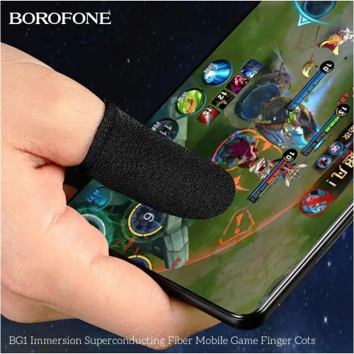 Напальчник ігровий BOROFONE BG1 Superconducting fiber mobile game finger cots(carbon fiber)
