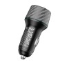 Автомобільний зарядний пристрій BOROFONE BZ21 Brilliant 48W dual port  PD30W+QC3.0 car charger Black
