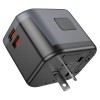 Мережевий зарядний пристрій BOROFONE BAC13 Leader 3-port PD20W(1C2A) universal conversion charger Black