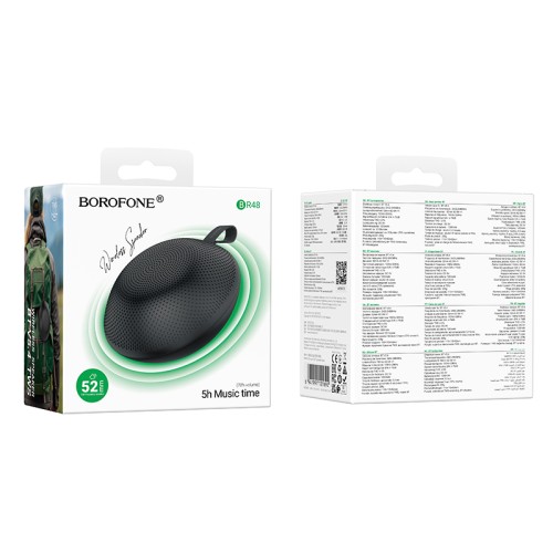 Портативна колонка BOROFONE BR48 Ufo sports BT speaker, 5W, Black